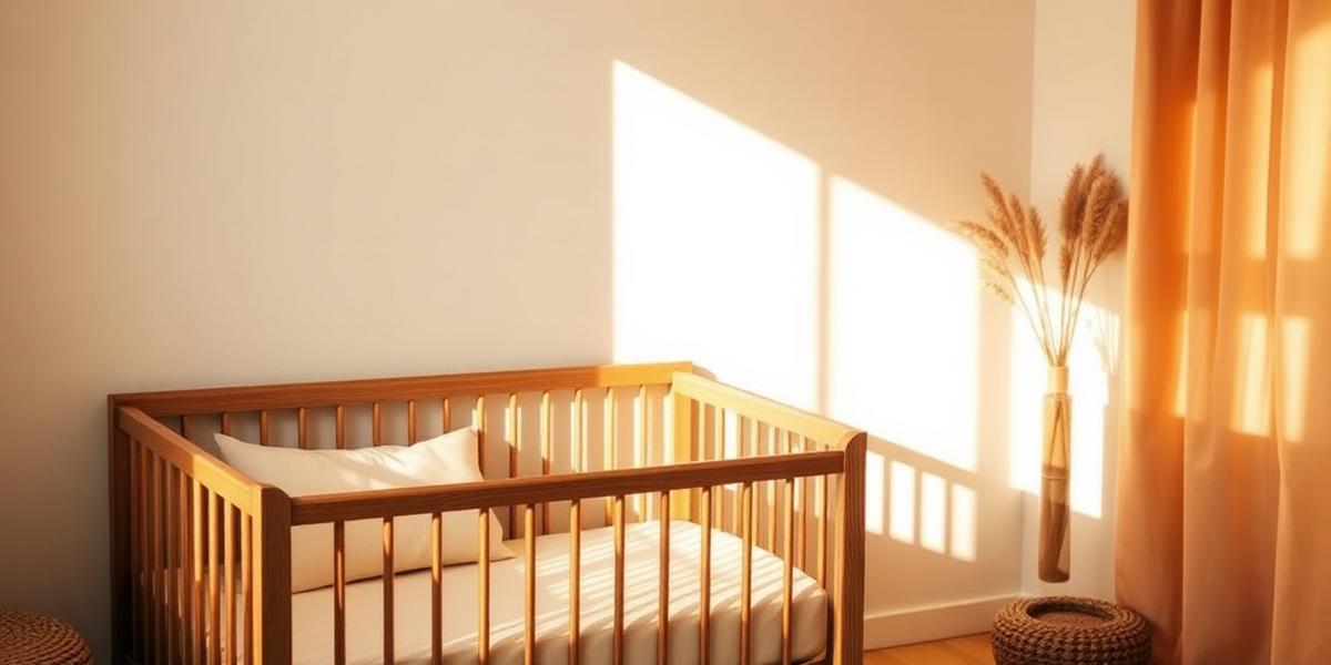 Cantinho do bebê iluminado pela luz da tarde